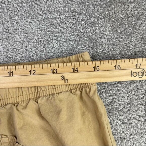 Aerie Cargo Pants Women’s Medium Tan Straight High Rise Elastic Waist Drawstring - Picture 11 of 15